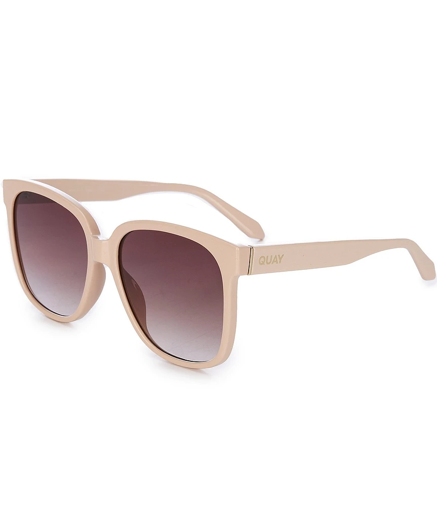 Quay Australia Women's Wide Awake 54mm Square Sunglasses