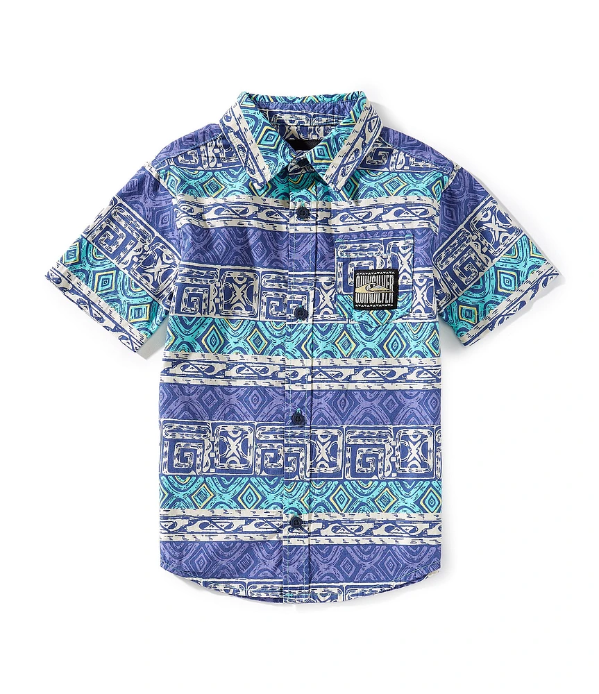 Quicksilver Little Boys 4-7 Global Heats Woven Shirt