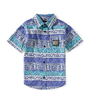Quicksilver Little Boys 4-7 Global Heats Woven Shirt