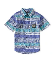 Quicksilver Little Boys 4-7 Global Heats Woven Shirt