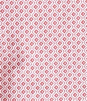 Quieti Diagonal Geo Print Stretch Short Sleeve Woven Shirt