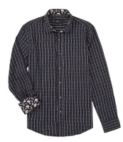 Quieti Dobby Stripe Long Sleeve Woven Shirt