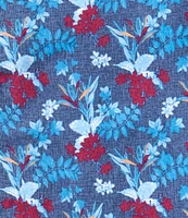 Quieti Floral Print Short Sleeve Woven Camp Shirt