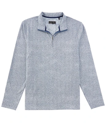 Quieti Herringbone Jacquard Quarter-Zip Pullover