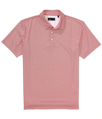 Quieti Mini Print Short Sleeve Polo Shirt