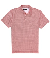 Quieti Mini Print Short Sleeve Polo Shirt