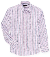 Quieti Multi Stripe Long Sleeve Woven Shirt