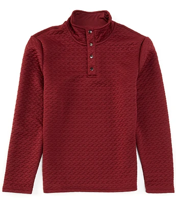 Quieti Quilted Quarter-Snap Pullover