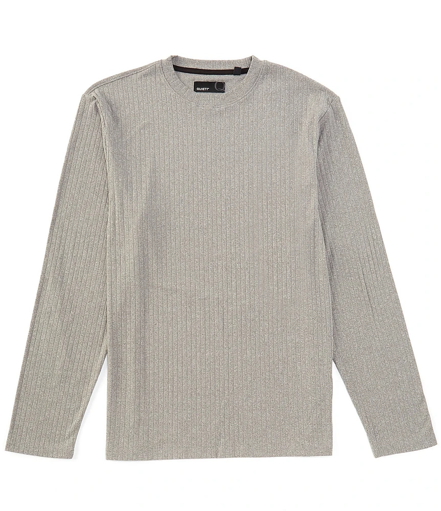 Quieti Rib-Knit Long Sleeve T-Shirt