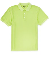 Quieti Solid Jacquard Short Sleeve Polo Shirt