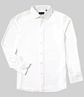 Quieti Stretch Solid Dobby Long Sleeve Woven Shirt