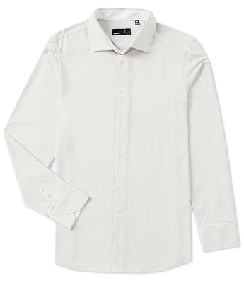 Quieti Stretch Solid Dobby Long Sleeve Woven Shirt