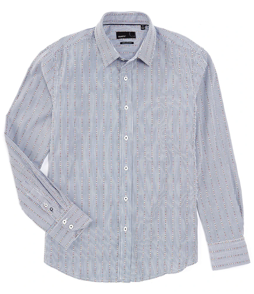 Quieti Stripe Long Sleeve Woven Shirt