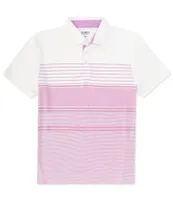 Quieti Stripe Short Sleeve Polo Shirt