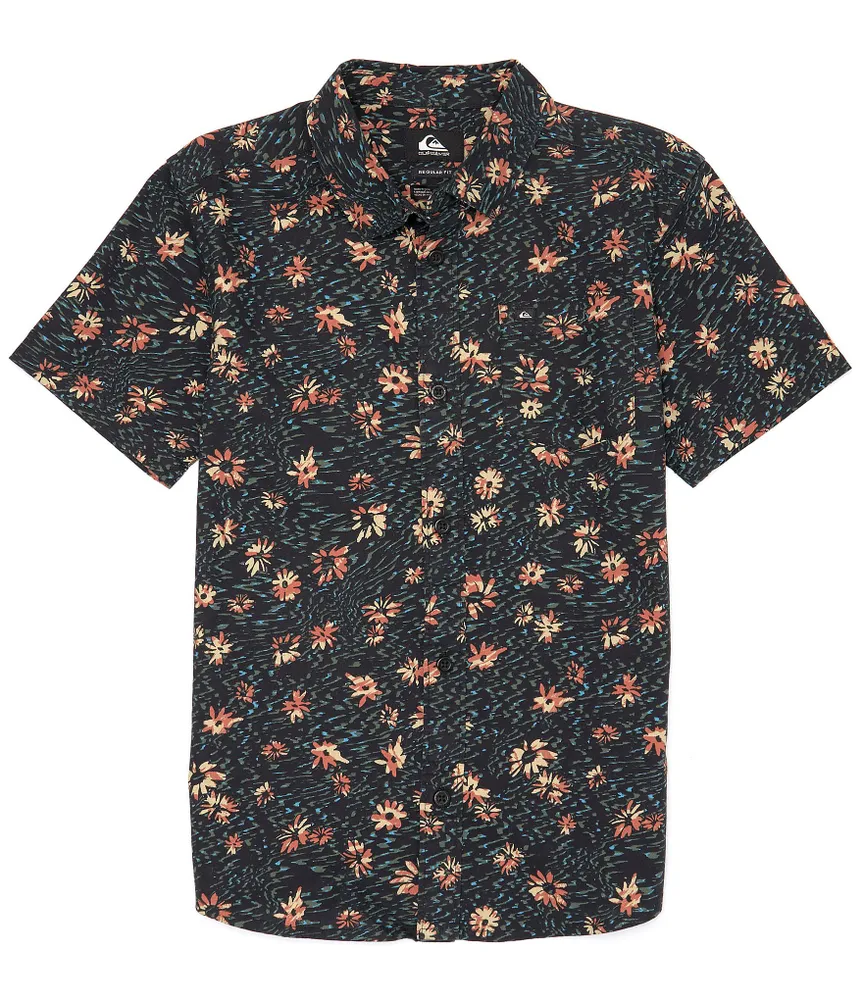 Quiksilver Big Boys 8-20 Future Hippie Short-Sleeve Woven Shirt