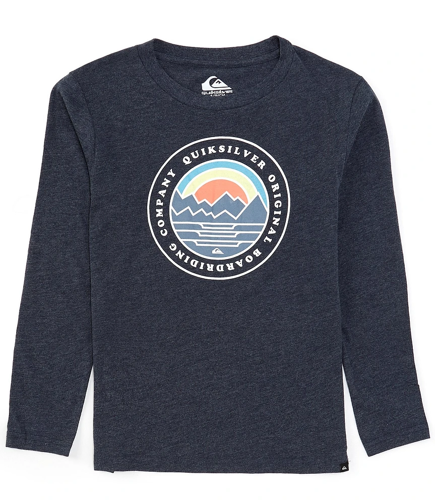 Quiksilver Big Boys 8-20 Long Sleeve Landscapes Graphic T-Shirt