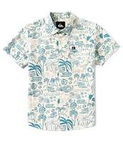 Quiksilver Big Boys 8-20 Short Sleeve Apero Flow Woven Shirt