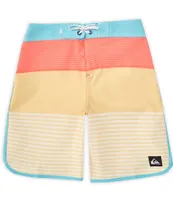 Quiksilver Big Boys 8-20 Surfsilk Tijuana 17#double; Outseam Colorblock Board Shorts