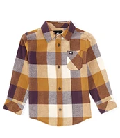 Quiksilver Little Boys 2T-7 Long Sleeve Mother Fly Flannel Shirt