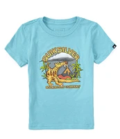 Quiksilver Little Boys 2T-7 Short Sleeve Barking Tiger KTO Graphic T-Shirt