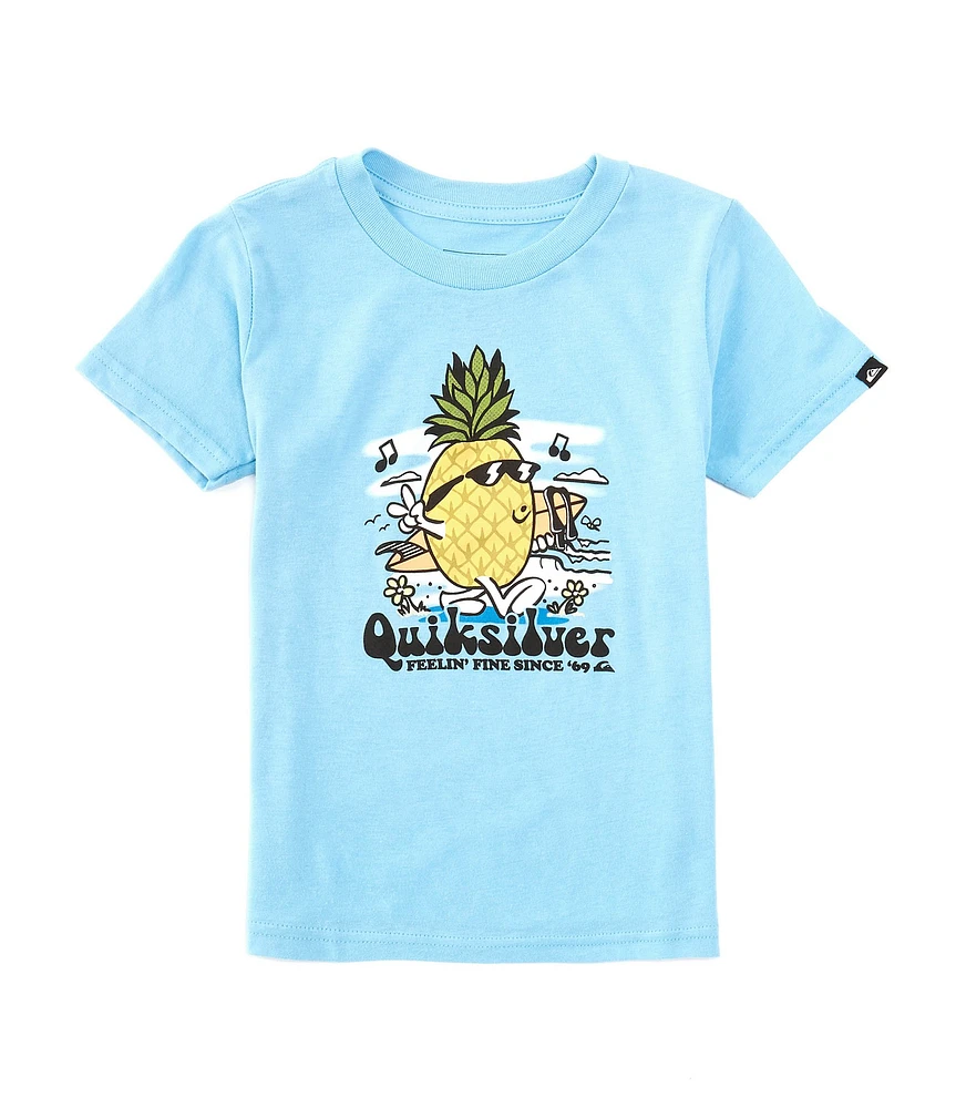 Quiksilver Little Boys 2T-7 Short Sleeve Pineapple Vibes T-Shirt