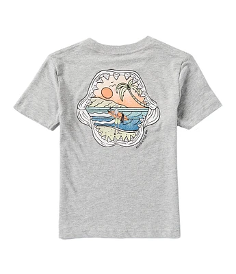 Quiksilver Little Boys 2T-7 Short-Sleeve Shark's Mouth T-Shirt