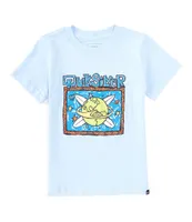 Quiksilver Little Boys 2T-7 Short Sleeve Surf The Earth Graphic T-Shirt