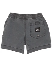 Quiksilver Little Boys 2T-7 Taxer Back Patch Pocket Acid Wash Pull-On Shorts