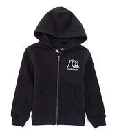 Quiksilver Little Boys 4-7 Long Sleeve Full-Zip Fleece Graphic Hoodie