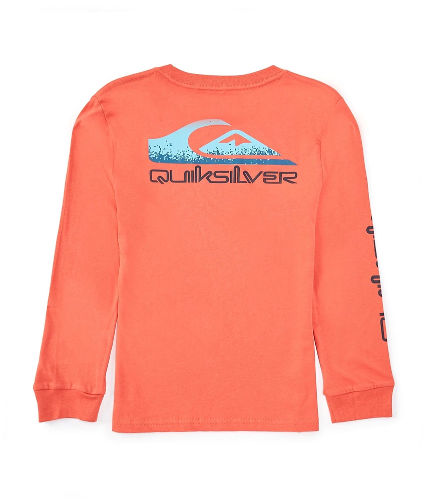 Quiksilver Little Boys 4-7 Long Sleeve Omni Logo Core T-Shirt