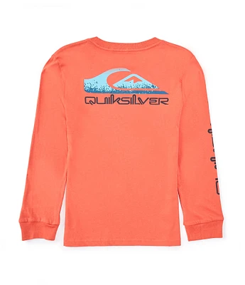 Quiksilver Little Boys 4-7 Long Sleeve Omni Logo Core T-Shirt