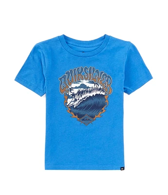 Quiksilver Little Boys 4-7 Short Sleeve Wavy Shred Graphic T-Shirt