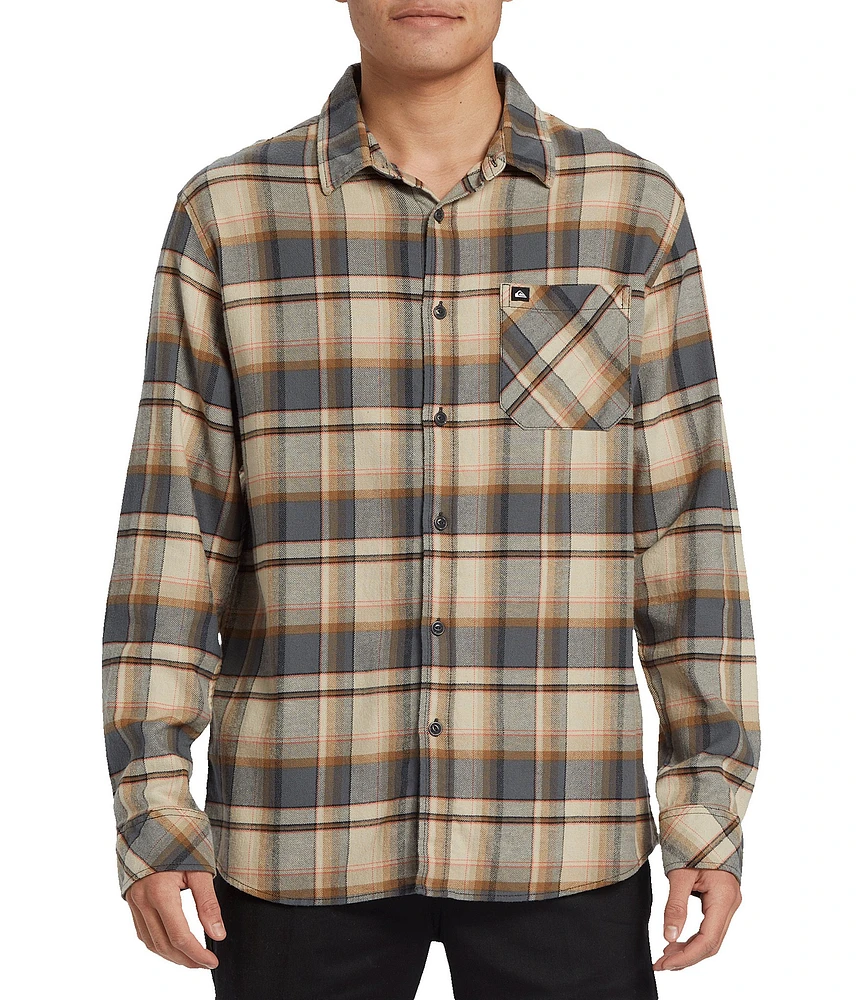 Quiksilver Long Sleeve Convex Plaid Flannel Shirt