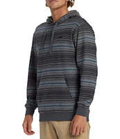 Quiksilver Long Sleeve Great Otway Dark Striped Hoodie