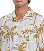 Quiksilver Off The Grid Short Sleeve Woven Button Front Shirt