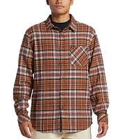 Quiksilver Ridgebury Long Sleeve Plaid Brushed Flannel Shirt