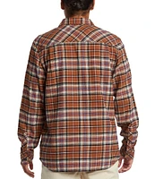 Quiksilver Ridgebury Long Sleeve Plaid Brushed Flannel Shirt