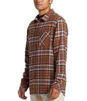 Quiksilver Ridgebury Long Sleeve Plaid Brushed Flannel Shirt