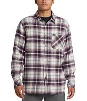 Quiksilver Ridgebury Long Sleeve Plaid Brushed Flannel Shirt