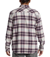 Quiksilver Ridgebury Long Sleeve Plaid Brushed Flannel Shirt