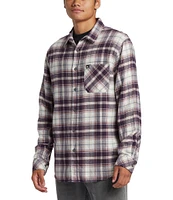 Quiksilver Ridgebury Long Sleeve Plaid Brushed Flannel Shirt