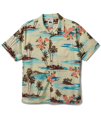 Quiksilver Scenic Island Short Sleeve Woven Shirt