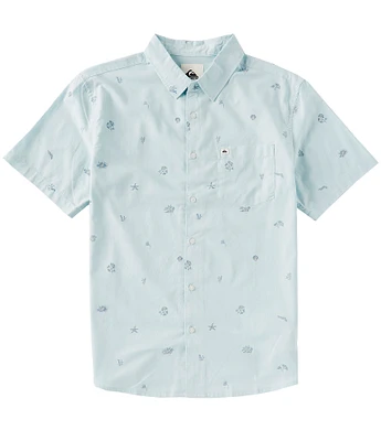 Quiksilver Short Sleeve Mini Tropical Print Apero Classic Woven Shirt