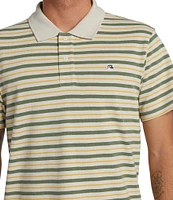 Quiksilver Short Sleeve Striped DNA Polo Shirt