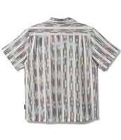 Quiksilver Space Dye Print Casual Short Sleeve Shirt
