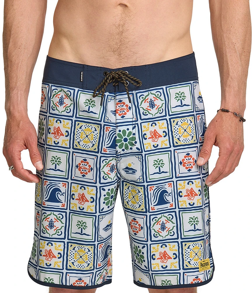 Quiksilver Surfsilk Pacifico Scallop 19#double; Outseam Board Shorts