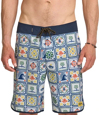 Quiksilver Surfsilk Pacifico Scallop 19#double; Outseam Board Shorts