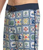 Quiksilver Surfsilk Pacifico Scallop 19#double; Outseam Board Shorts