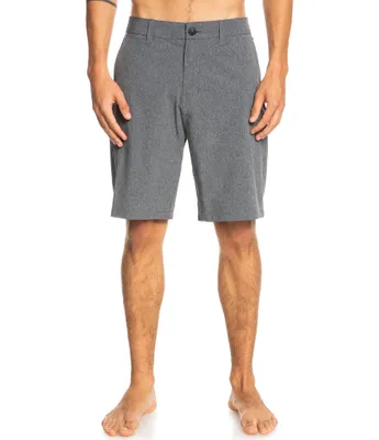 Quiksilver Union Heather Amphibian 20#double; Outseam Hybrid Shorts