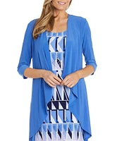 R & M Richards Geo Print 2-Piece Jacket Dress